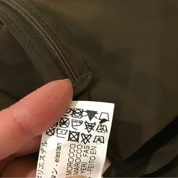 New ZARA Lace Up MINI SKIRT High Rise SIZE M Womens Olive Green Blogger Fav 8261 - Picture 6 of 7